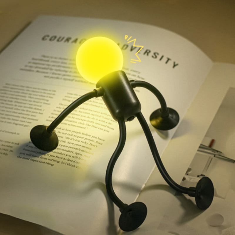 Ledsen™ FigureLamp 1+1 GRATIS: Natlampe med Blødt Lys og Fleksibel Figur