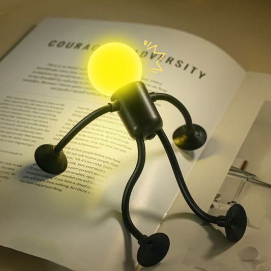Ledsen™ FigureLamp 1+1 GRATIS: Natlampe med Blødt Lys og Fleksibel Figur
