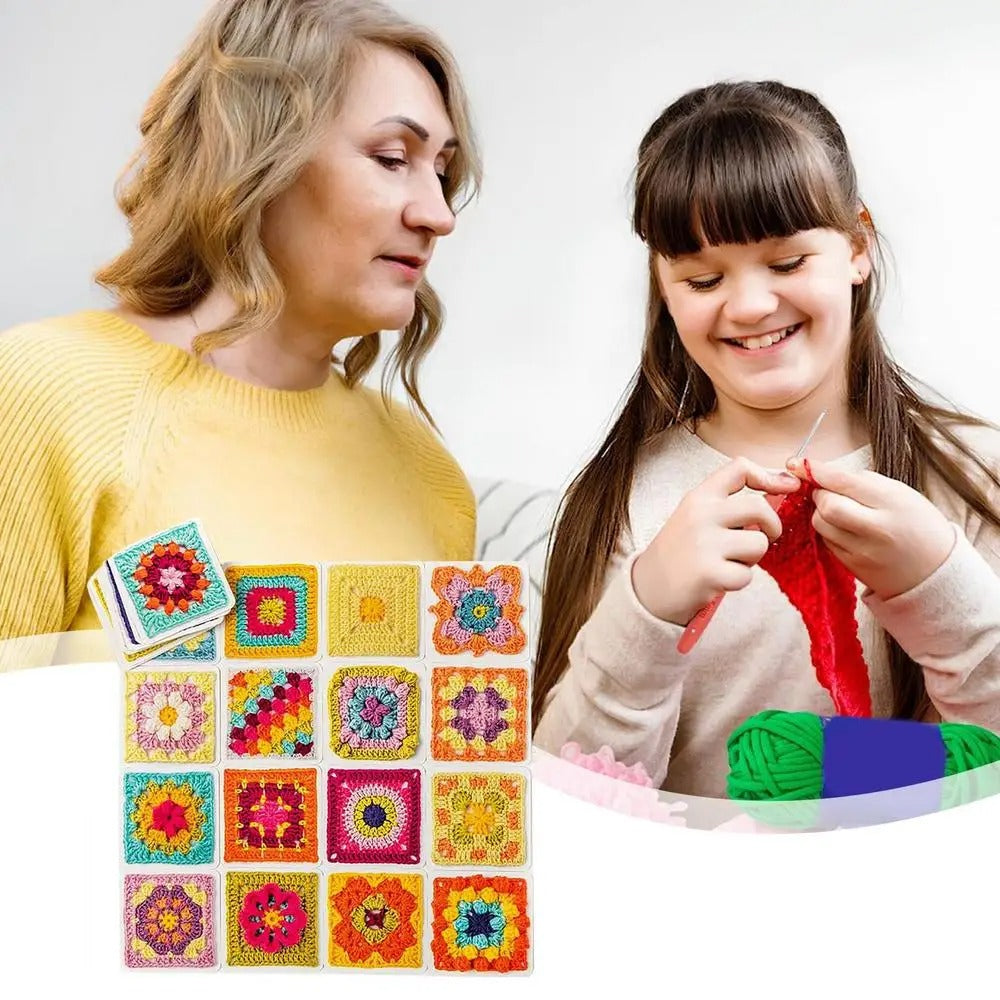 CrochetCards: Guide til Hæklede Firkanter - Komplet Kortspil
