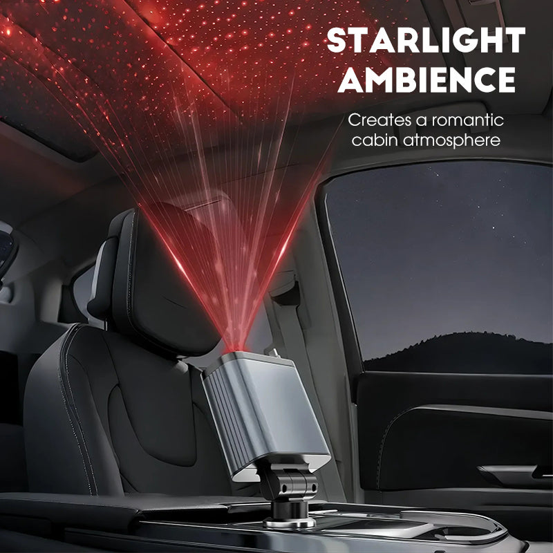 ✨Lynhurtig 4-i-1 Biloplader 90W – med Optrækkelige Kabler & Hyggeligt Stjernelys 🚗🌌